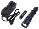 SZOBM ZY-601 CREE XM-L T6 5 Mode LED Flashlight Torch with Battery & Charger